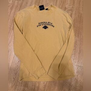 Vintage Harley-Davidson Mustard Long Sleeve Tee